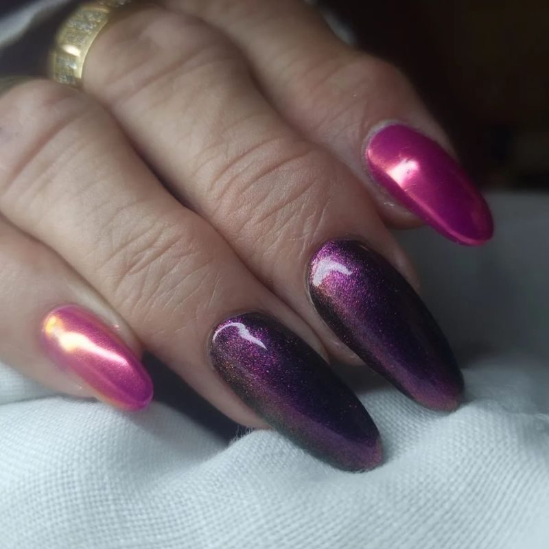 ongle violet rose Mélanie beauté